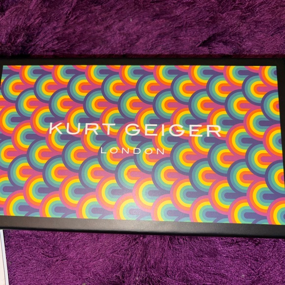 Kurt Geiger Metallic Blue Ombre Zip Wallet - Picture 6 of 6